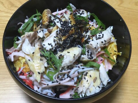 焼きサバ&ジャコ丼